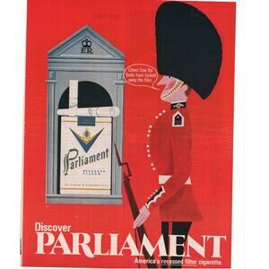 Parliament Cigarette Magazine Advertisement 1958 Tobacciana Full Color Vintage